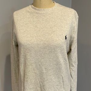 Mens long sleeve waffle tee